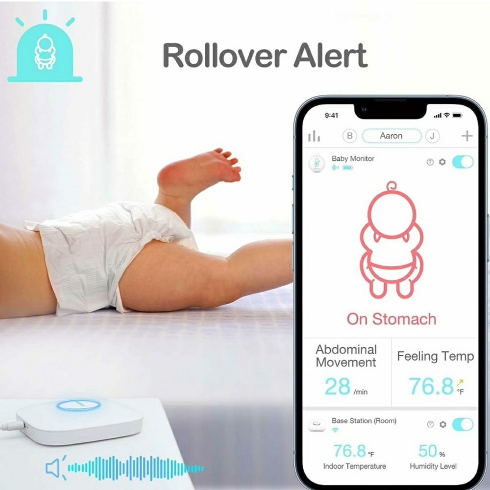 その他 Sense-U Baby Monitor 3 Sense-U Smart Baby Monitor 3 + Video Monitor - Tracks
